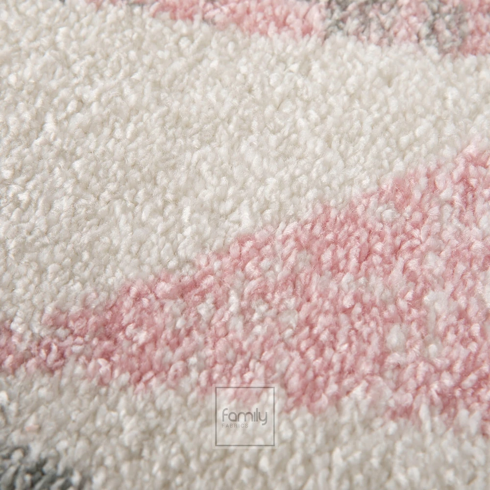 Family fabrics Dywan Dziecięcy 160x220 Do Pokoju Dziecka Rožinė Geometryczny Miękkie Runo