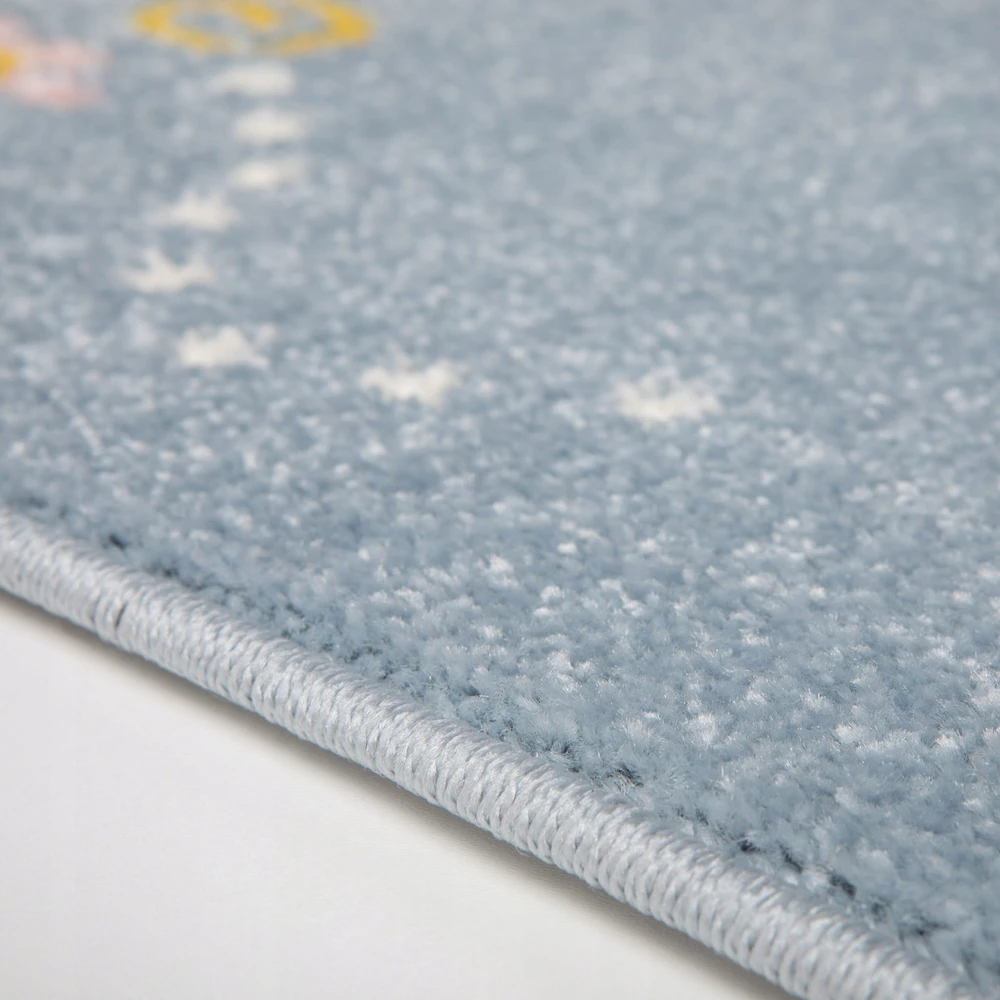 Family fabrics Dywan dziecięcy 577 mėlynas w motyle - 140x200