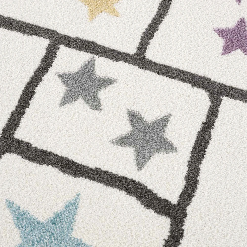 Family fabrics DYWAN OKRĄGŁY DLA DZIECKA DZIECIĘCY KIDS KREMOWY KOLOROWE KLASY Koło Fi 120