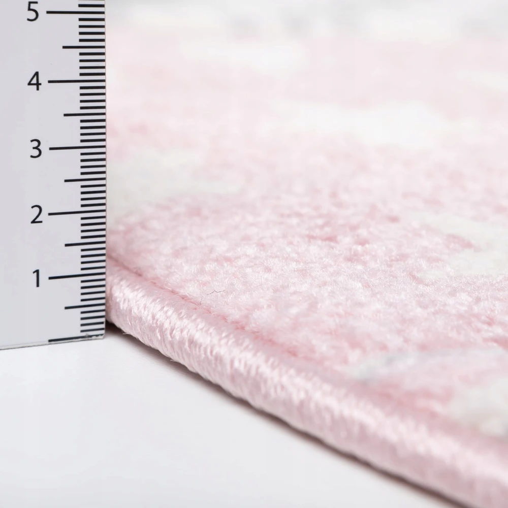 Family Fabrics DYWAN OKRĄGŁY DLA DZIECKA - DZIECIĘCY KIDS JAZZ ROŽINĖ - Koło Fi 140