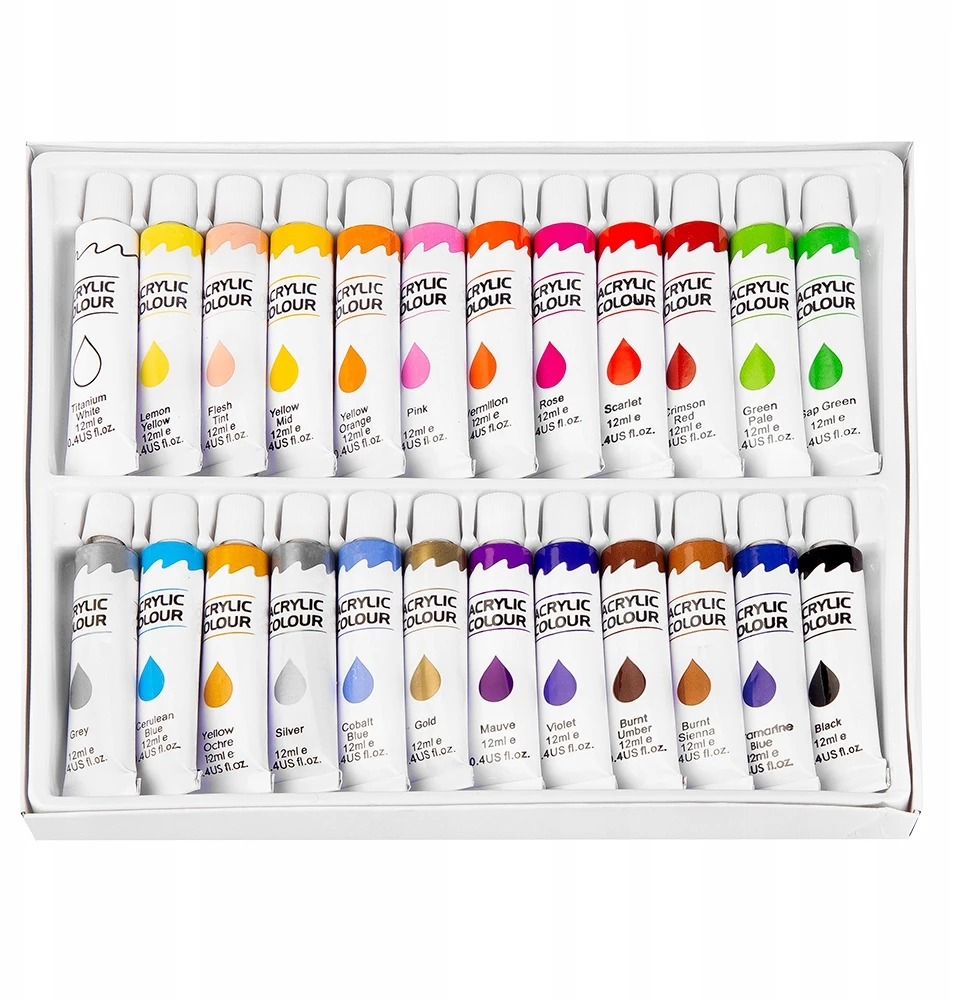 Farby akrylowe Easy 24 vnt. x 12 ml