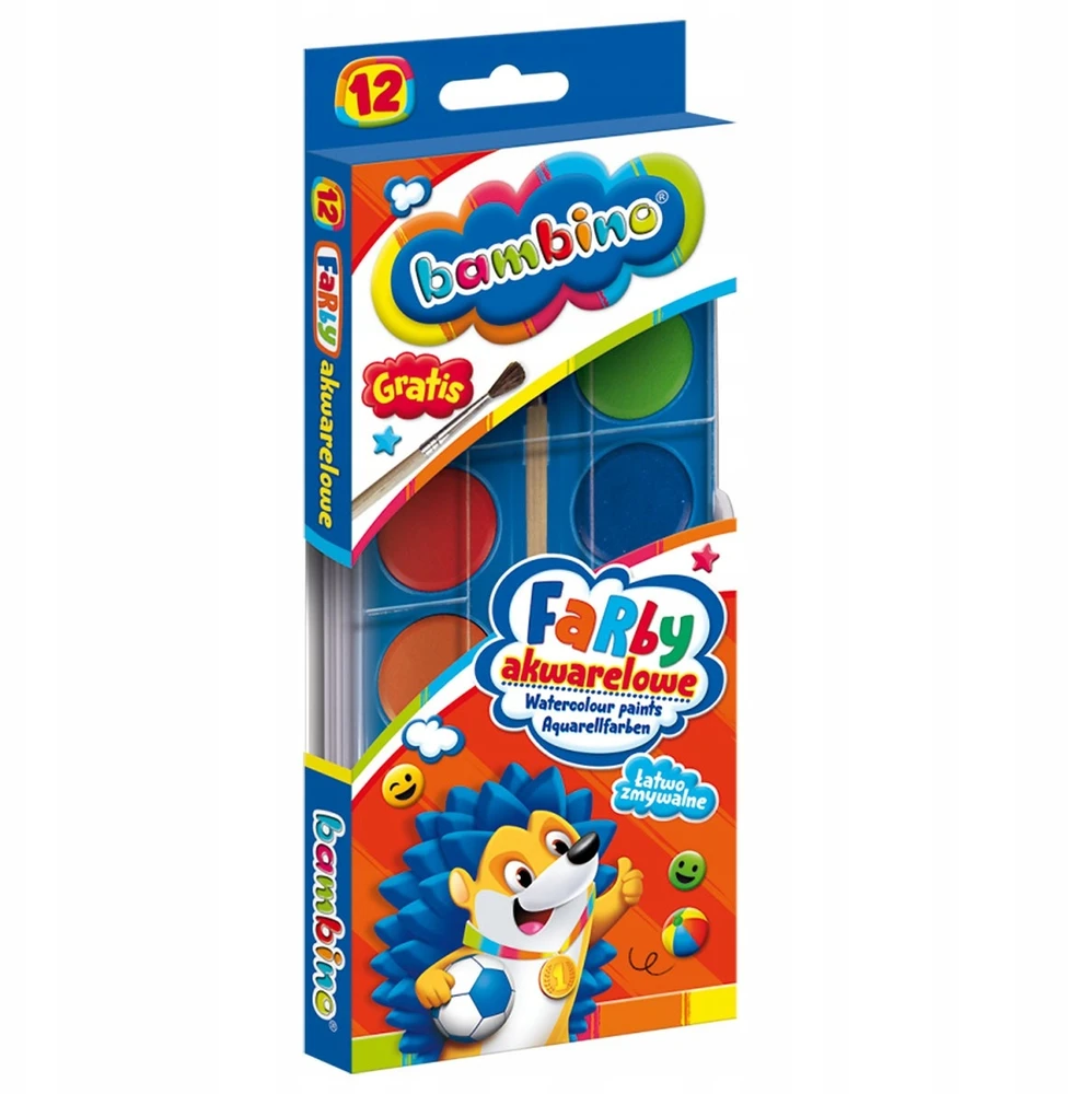 Akvarelė BAMBINO 5903235001857, 12 spalvų