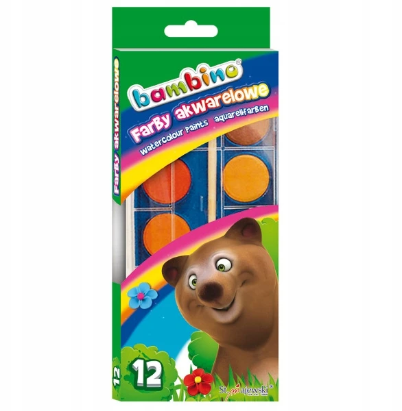 Akvarelė BAMBINO 5903235001857, 12 spalvų