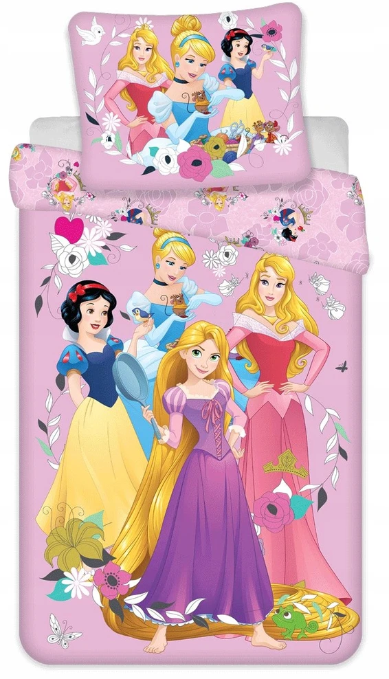 Faro Disney Princesės Rožinė Vaikiška Patalynė 160x200
