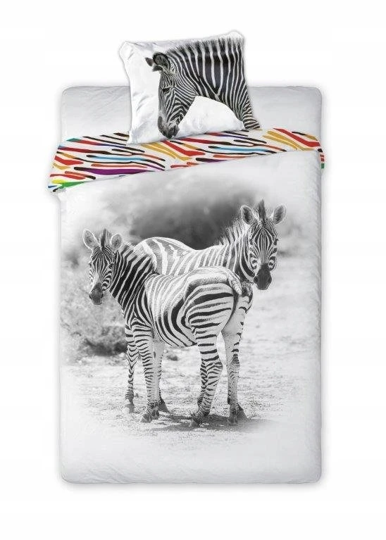 Faro Vaikiška medvilninė patalynė ZEBRA 140x200 HORSE