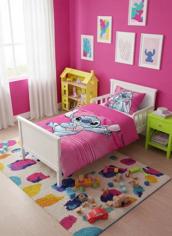 Faro vaikiškas patalynės komplektas Lilo & Stitch, 100x135, 2 dalių