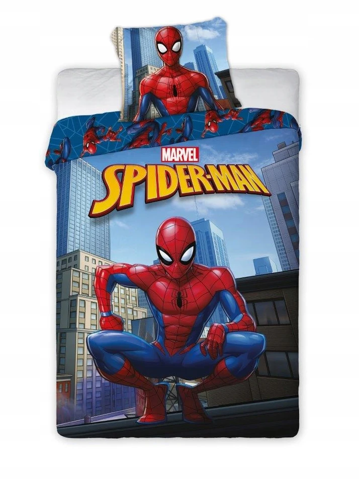 MCU Faro vaikiškas patalynės komplektas Spider-Man, 140x200, 2 dalių