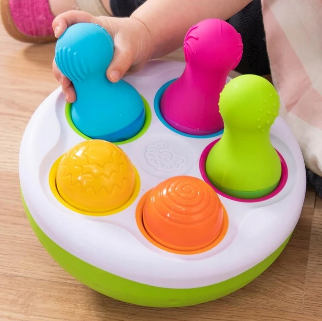 Fat Brain Toys Sensorinis žaislas „SpinnyPins”