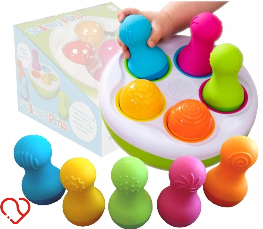 Fat Brain Toys Sensorinis žaislas „SpinnyPins”