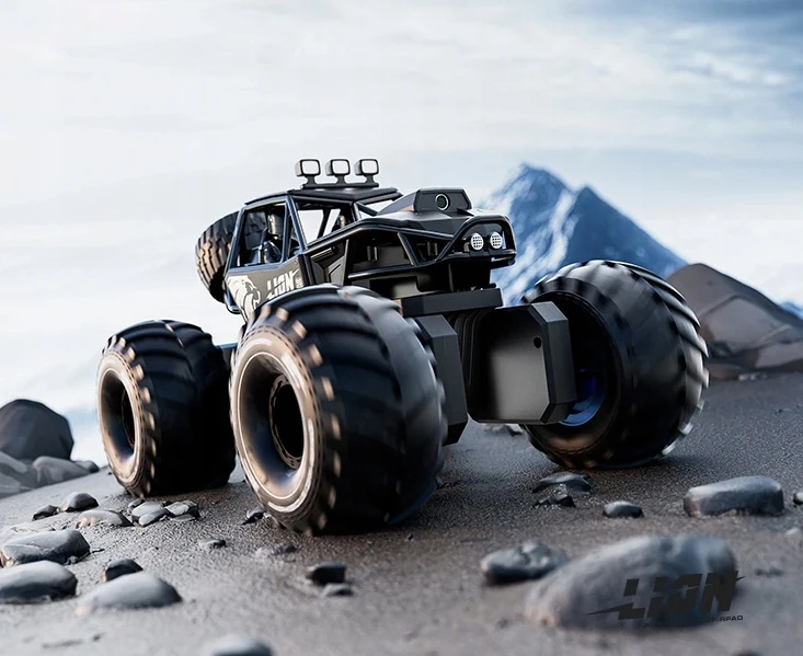 Fayee BEKEELĖS VALDYMAS AUTOMOBILIS AUTO RC 4X4 METAL AMPHIBIA 360° ATSPIRUS VANDENI