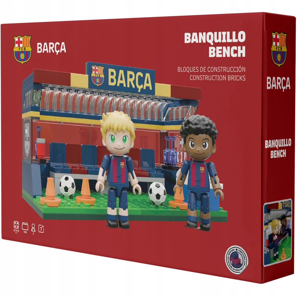 FC Barcelona Neko pakaitalų suoliuko pastatymo rinkinys 186 vnt.