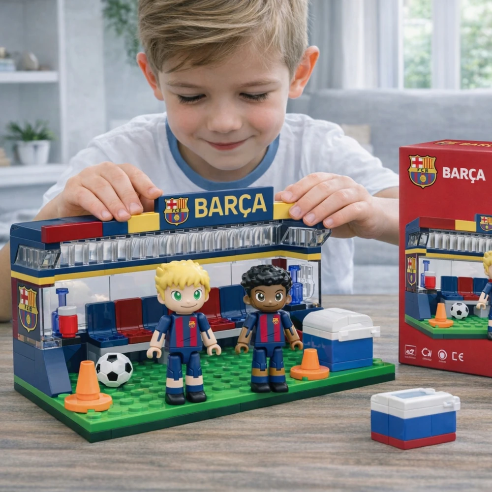 FC Barcelona Neko pakaitalų suoliuko pastatymo rinkinys 186 vnt.