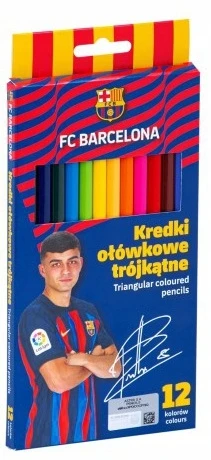 Fc Barcelona pieštukiniai dažai, 12 spalvų, Astra