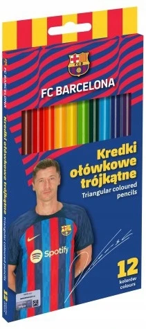 Fc Barcelona pieštukiniai dažai, 12 spalvų, Astra