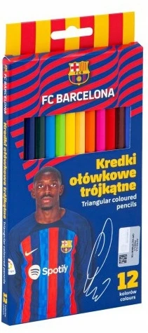 Fc Barcelona pieštukiniai dažai, 12 spalvų, Astra