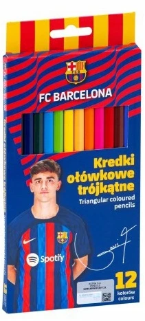 Fc Barcelona pieštukiniai dažai, 12 spalvų, Astra