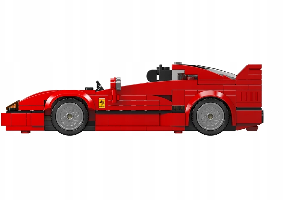 Ferrari F40 - Mould King blokuoja 27038 greičio čempionų rinkinį + vitrina