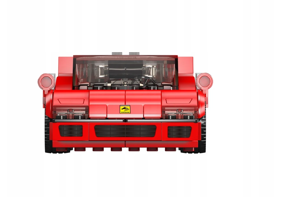 Ferrari F40 - Mould King blokuoja 27038 greičio čempionų rinkinį + vitrina
