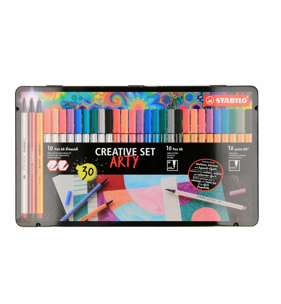 Feutru rinkinys - STABILO - ARTY - Pen 68 - Pen 68 - Point 88 - Daugiaspalvis