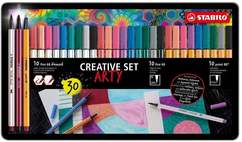 Feutru rinkinys - STABILO - ARTY - Pen 68 - Pen 68 - Point 88 - Daugiaspalvis