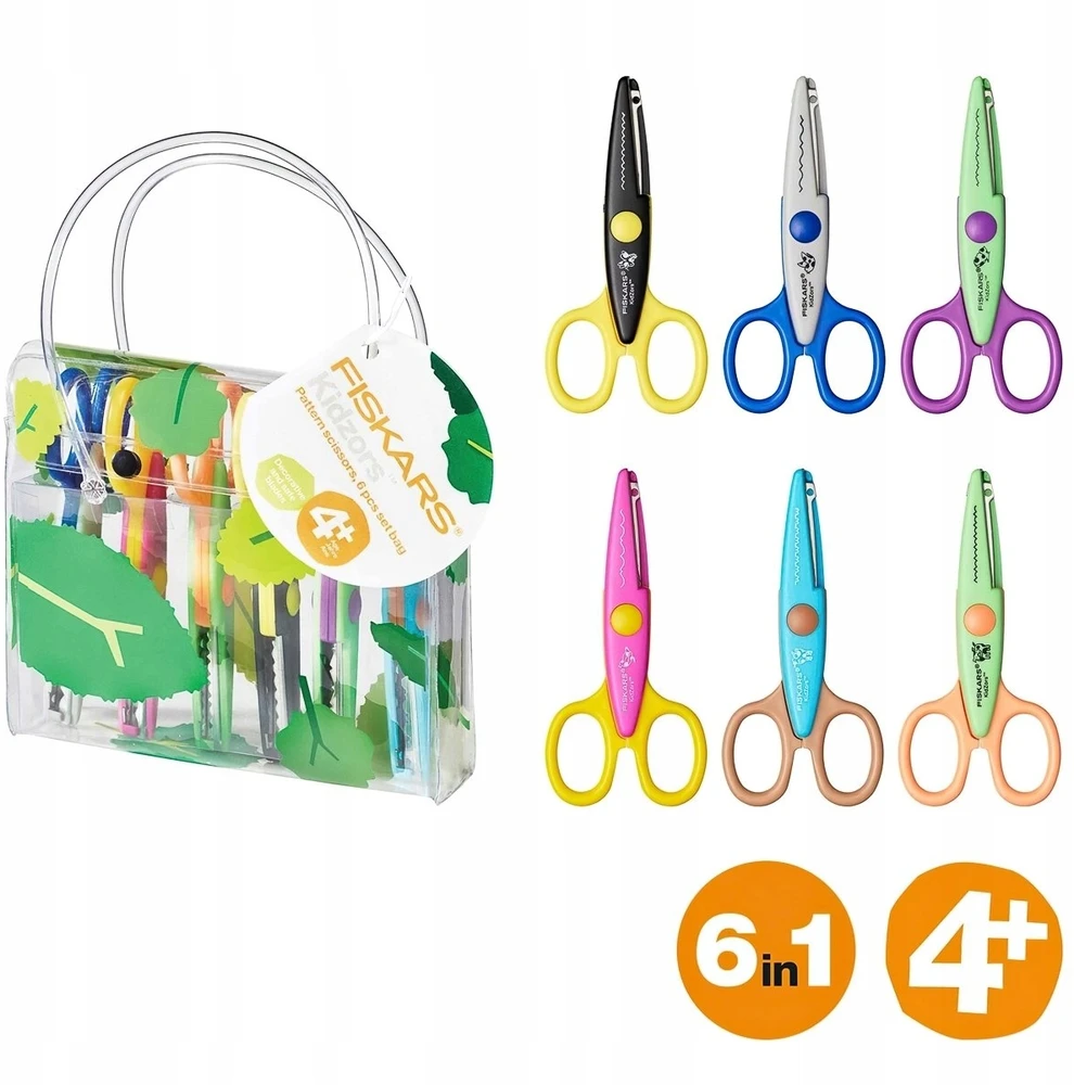 Vaikiškų žirklių rinkinys Fiskars; 6 vnt.