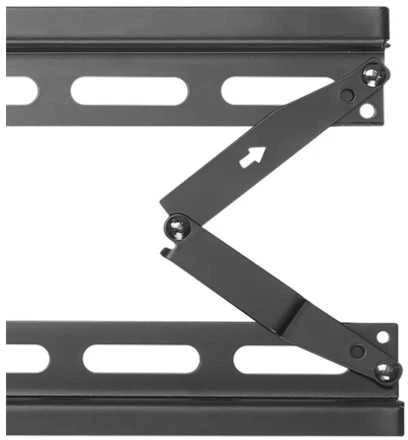 Fiksuotas sieninis laikiklis DELTACO OFFICE lankstomas, 32 "-70", 70 kg, 75x75-400x400, juodas / ARM-0200