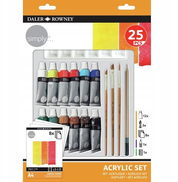 Fila Piešimo priemonių rinkinys Simply Daler Rowney 25 daiktų