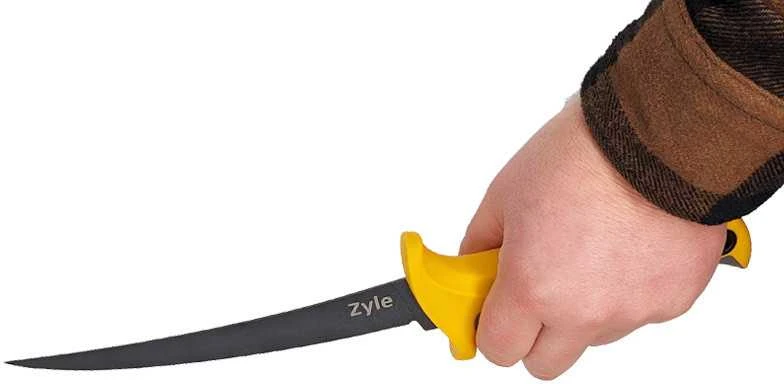 File peilis ZYLE skirtas žuviai, ZY110K, su dėklu, 19 cm