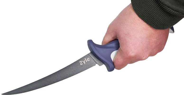 File peilis ZYLE skirtas žuviai, ZY111K, su dėklu, 19 cm