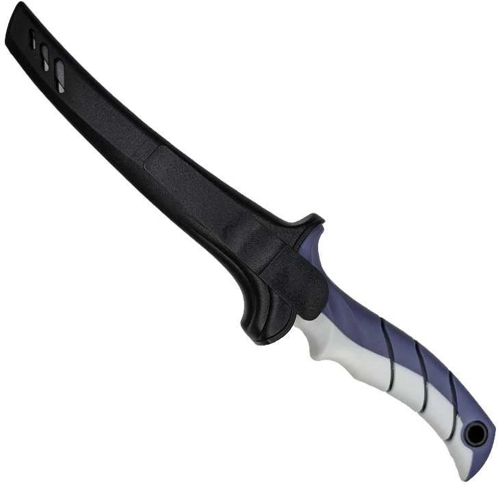 File peilis ZYLE skirtas žuviai, ZY111K, su dėklu, 19 cm