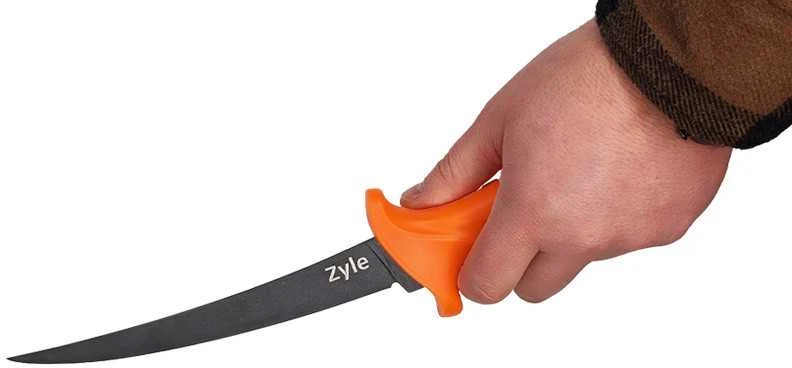 File peilis ZYLE skirtas žuviai, ZY109K, su dėklu,19 cm