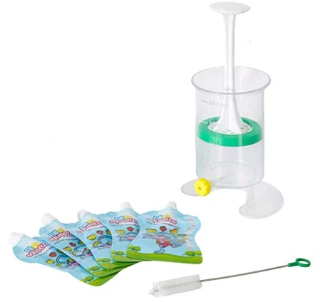 Fill'n Squeeze Talpykla maišeliams ir Fill'n Squeez šepetėliui pripildyti + 5 paketėliai