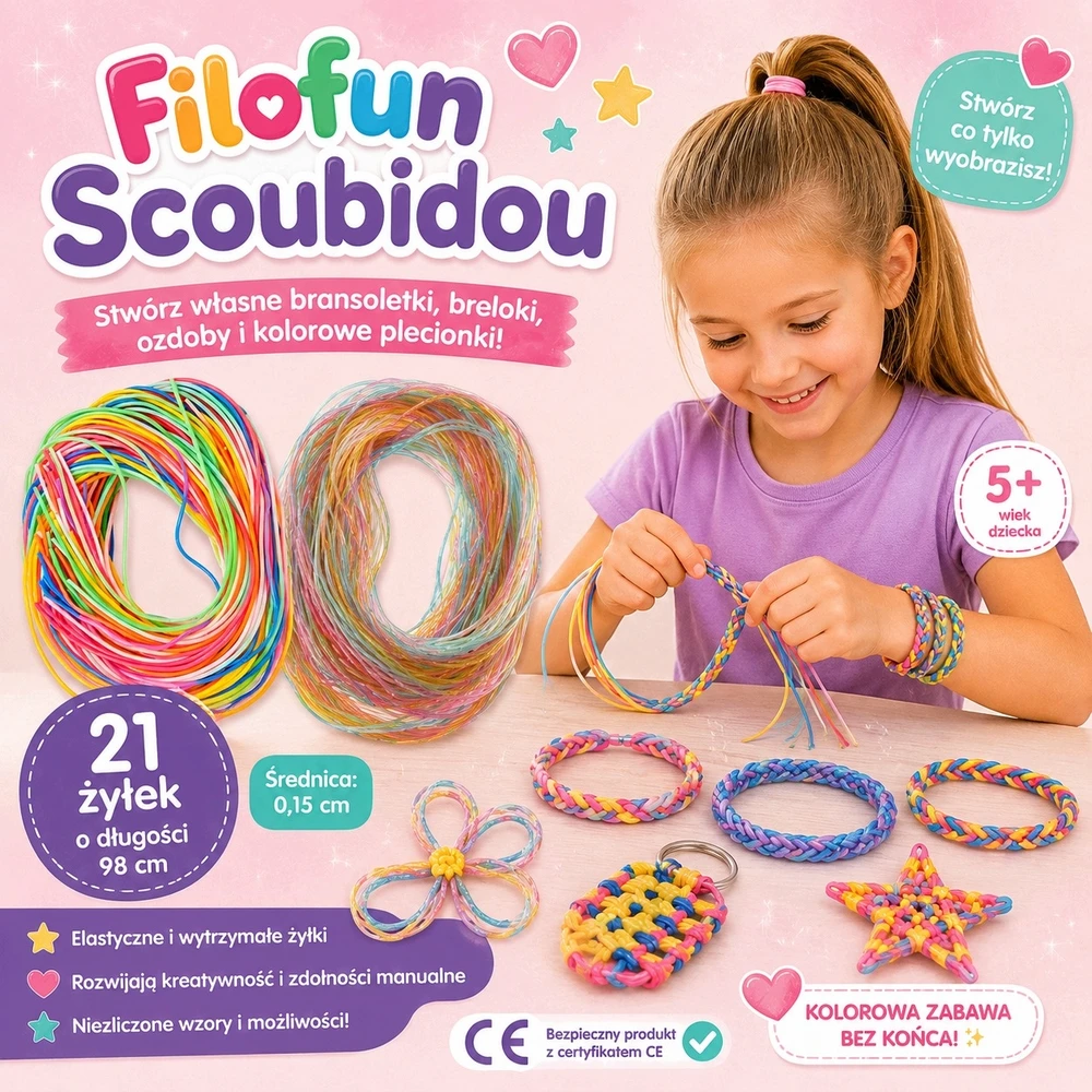 FILOFUN LINIJAS, ŽARNOS, TILTAS FILOFAN SCOOBY-DOO Scoobytastic 40 vnt metalo