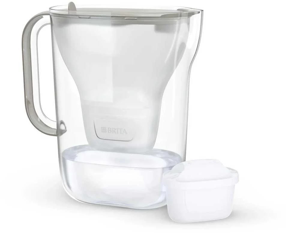 Vandens filtravimo ąsotis BRITA Style Essential 2.4L, smėlio spalvos su 2x MAXTRA PRO filtrais