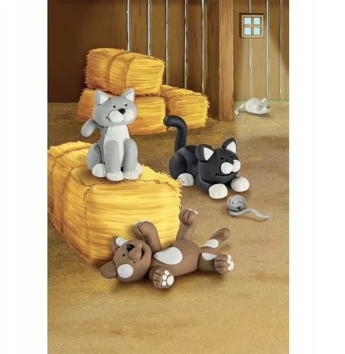 "Fimo Kids Form&Play" rinkinys "Katės 4x42g" - Staedtler