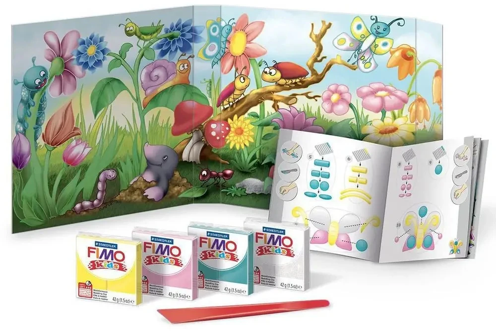 Fimo Kids masė modelinimui - 4 spalvos, 4x42g