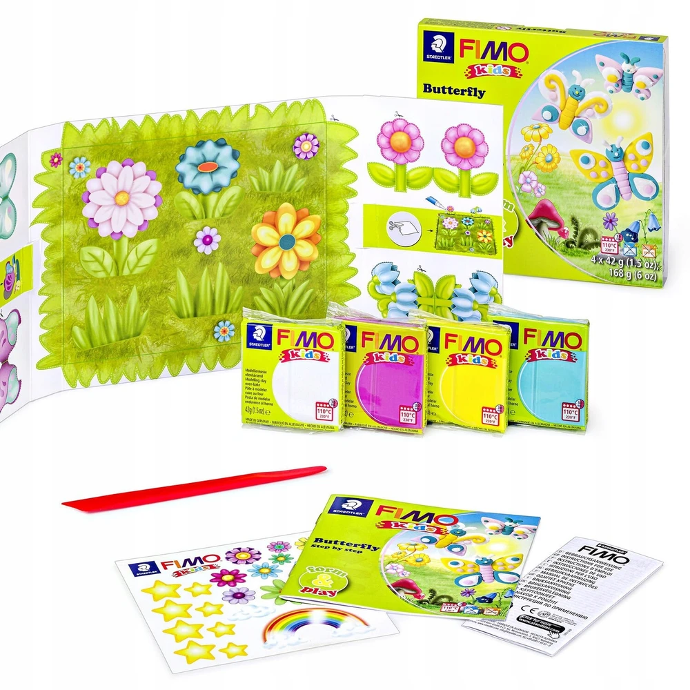 Fimo Kids masė modelinimui - 4 spalvos, 4x42g