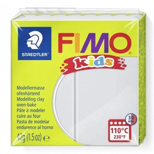 Fimo Kids Polimerinis molis vaikams Fimo, šviesiai pilkos spalvos, 42 g