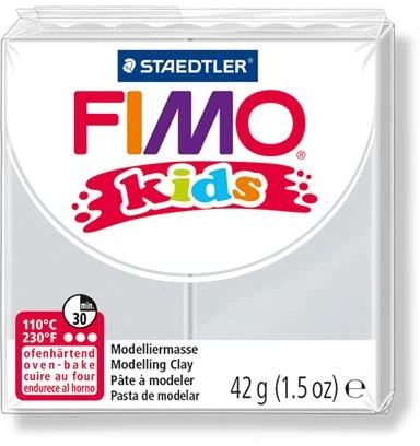 Fimo Kids Polimerinis molis vaikams Fimo, šviesiai pilkos spalvos, 42 g
