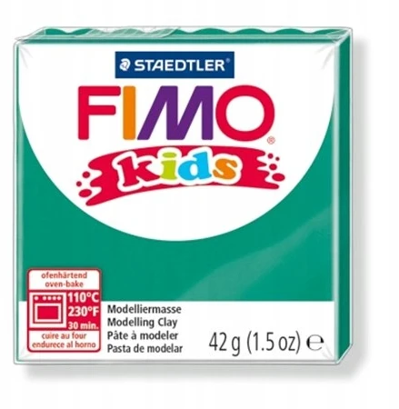 Fimo Kids žalias modelino masė vaikams - 42g