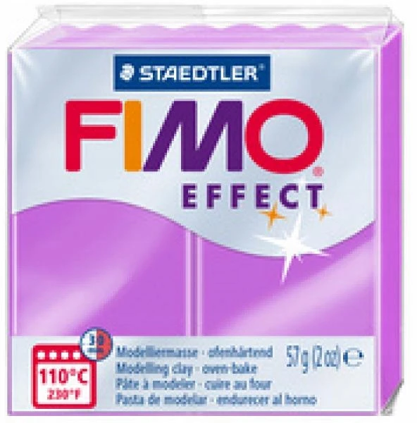 Fimo Polimerinė tešla 57 g - Neoninis efektas - Violetinė