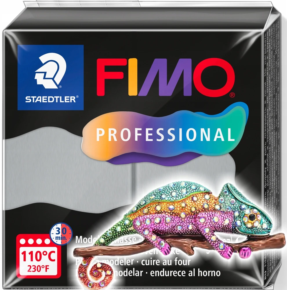 Fimo Professional masė, 57g, šviesiai pilka