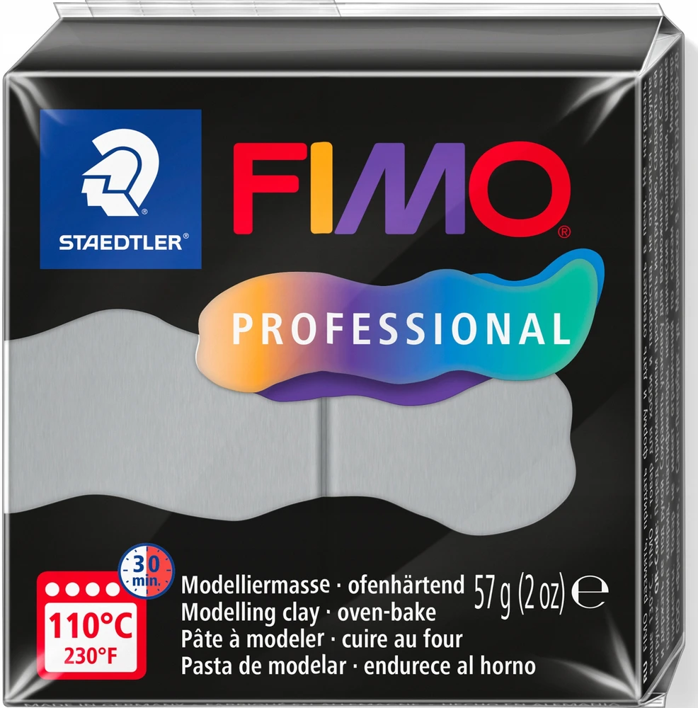 Fimo Professional masė, 57g, šviesiai pilka
