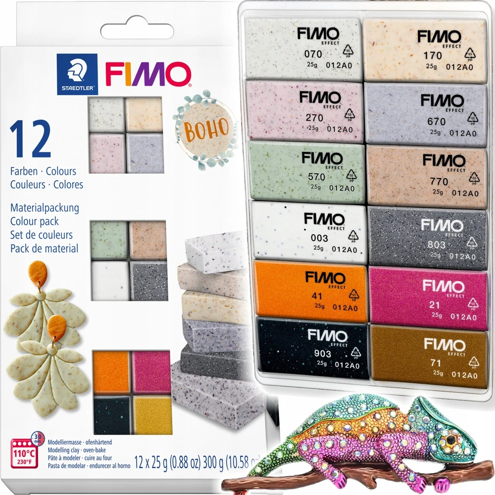 Staedtler FIMO efekto rinkinys Boho spalvos (8013 C12-5)