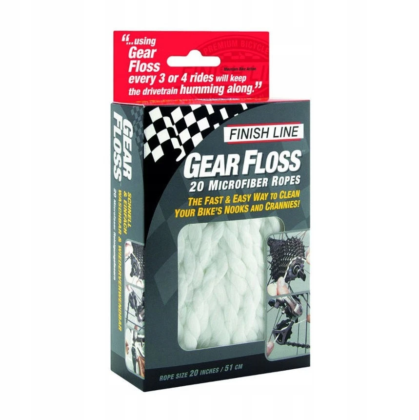Finish Line Gear Floss valymo virvė 20 vnt