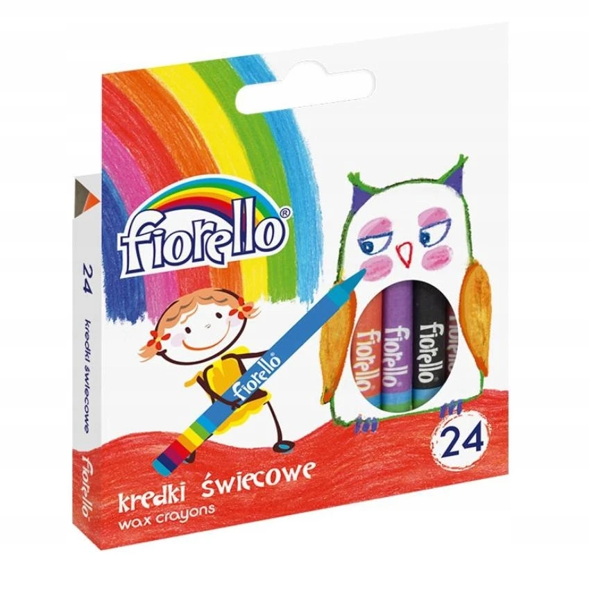 Fiorello kreidelės vaškines 24 spalvos