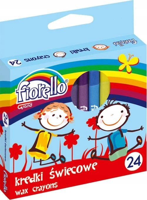 Fiorello kreidelės vaškines 24 spalvos