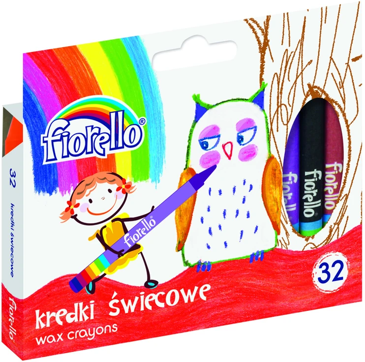 Fiorello vaško kreidelės, 32 spalvos
