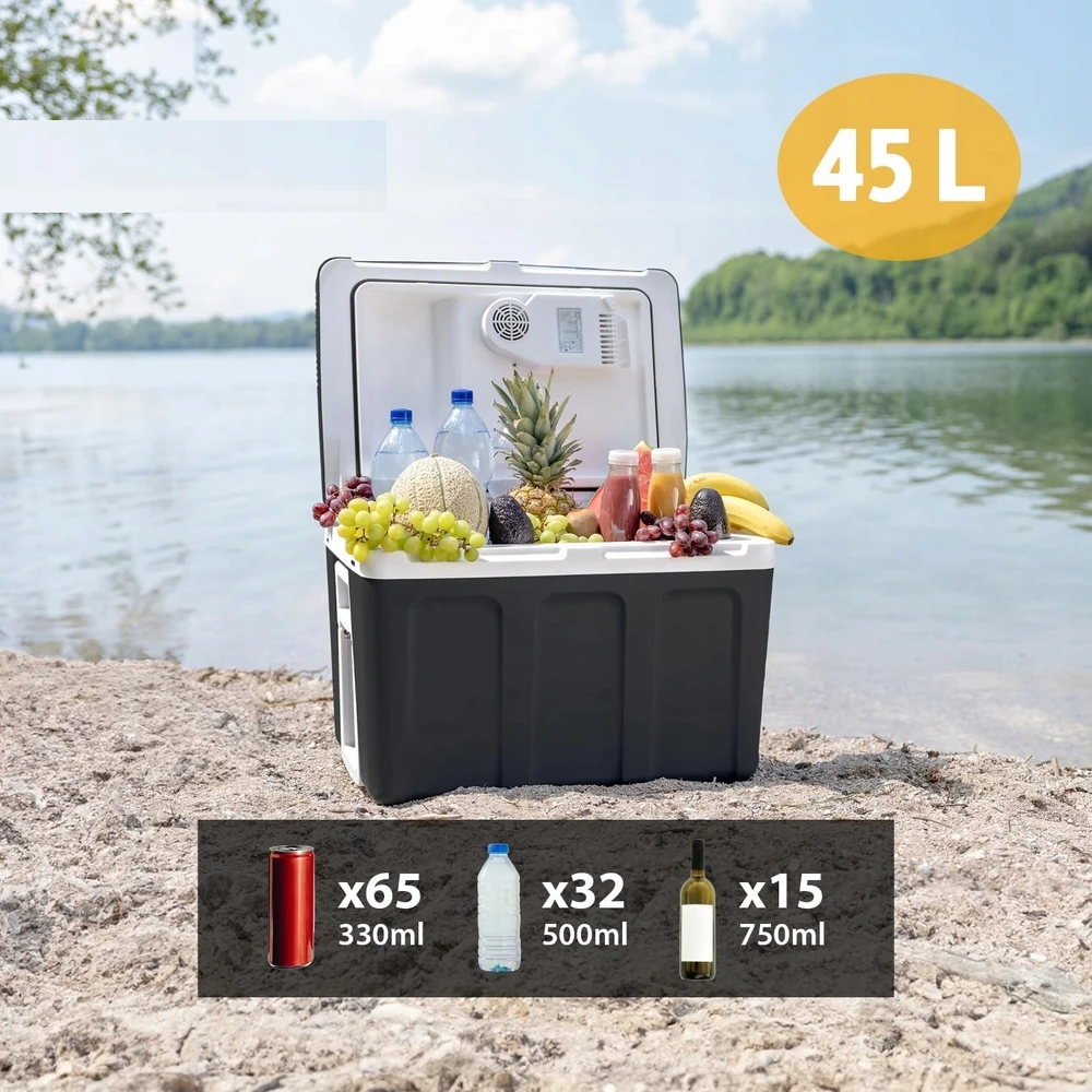 TZS First Austria Thermoelectric Cooling Box, 45L (40L Net), F, AC/DC, TROLLEY FA-5170-2-BA