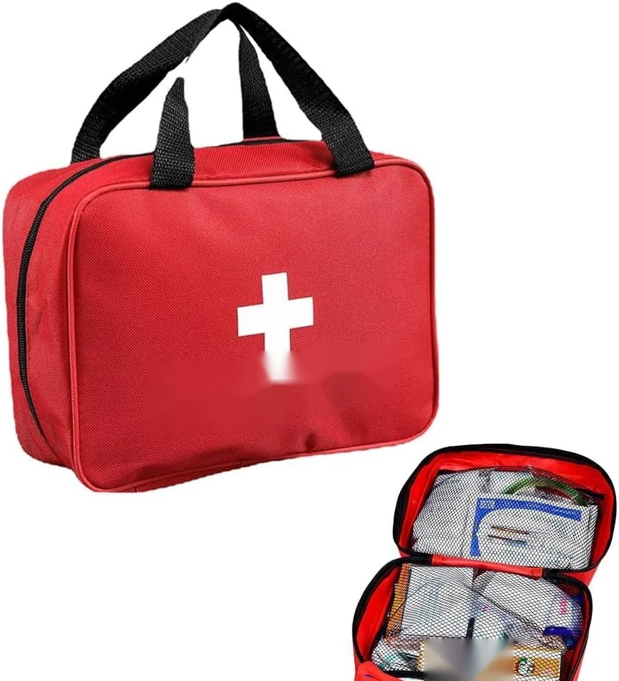 FIRST KIT 25X18X8CM PRAKTIŠKAS KELIONĖS NEŠIOJAMAS LENGVIEMS VAISTAMS